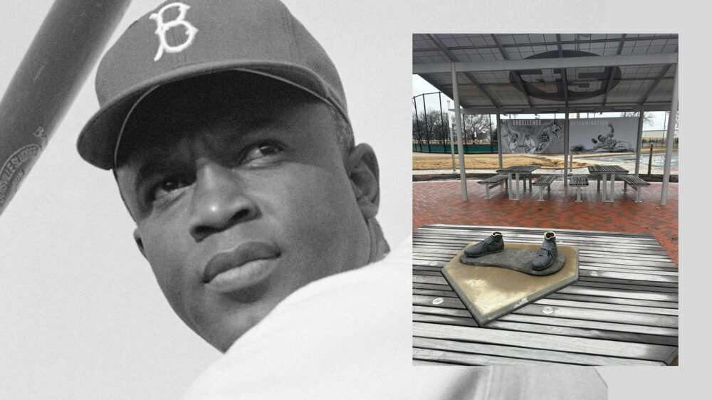 Памятник первому афроамериканцу в бейсбольной лиге США после кражи нашли в мусорном баке