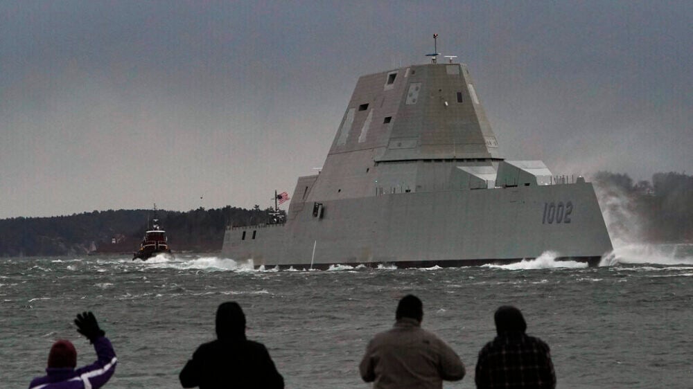 Один из кораблей класса Zumwalt