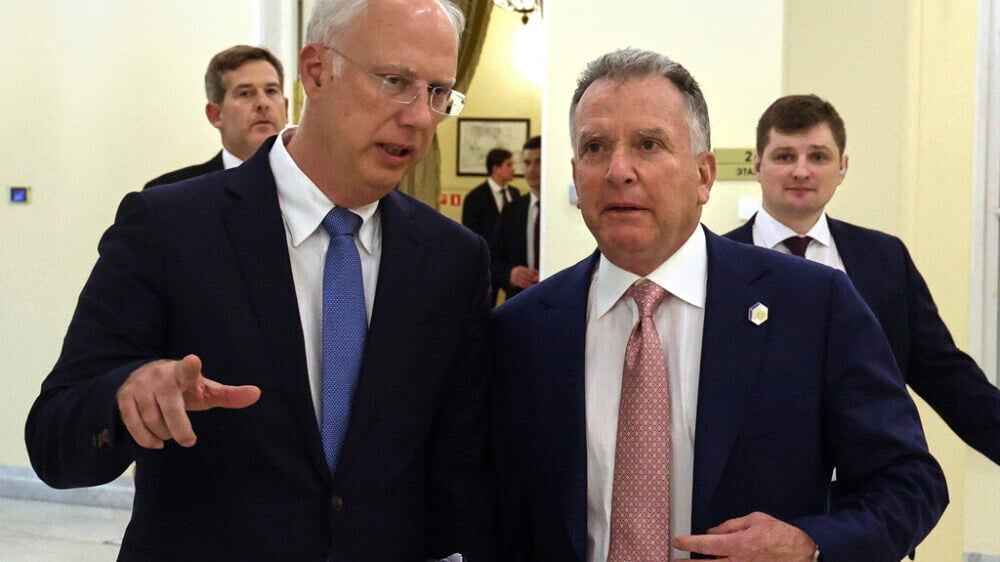 Спецпредставитель президента РФ Кирилл Дмитриев и спецпосланник Белого дома Стив Уиткофф